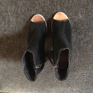 TOMS peep toe booties